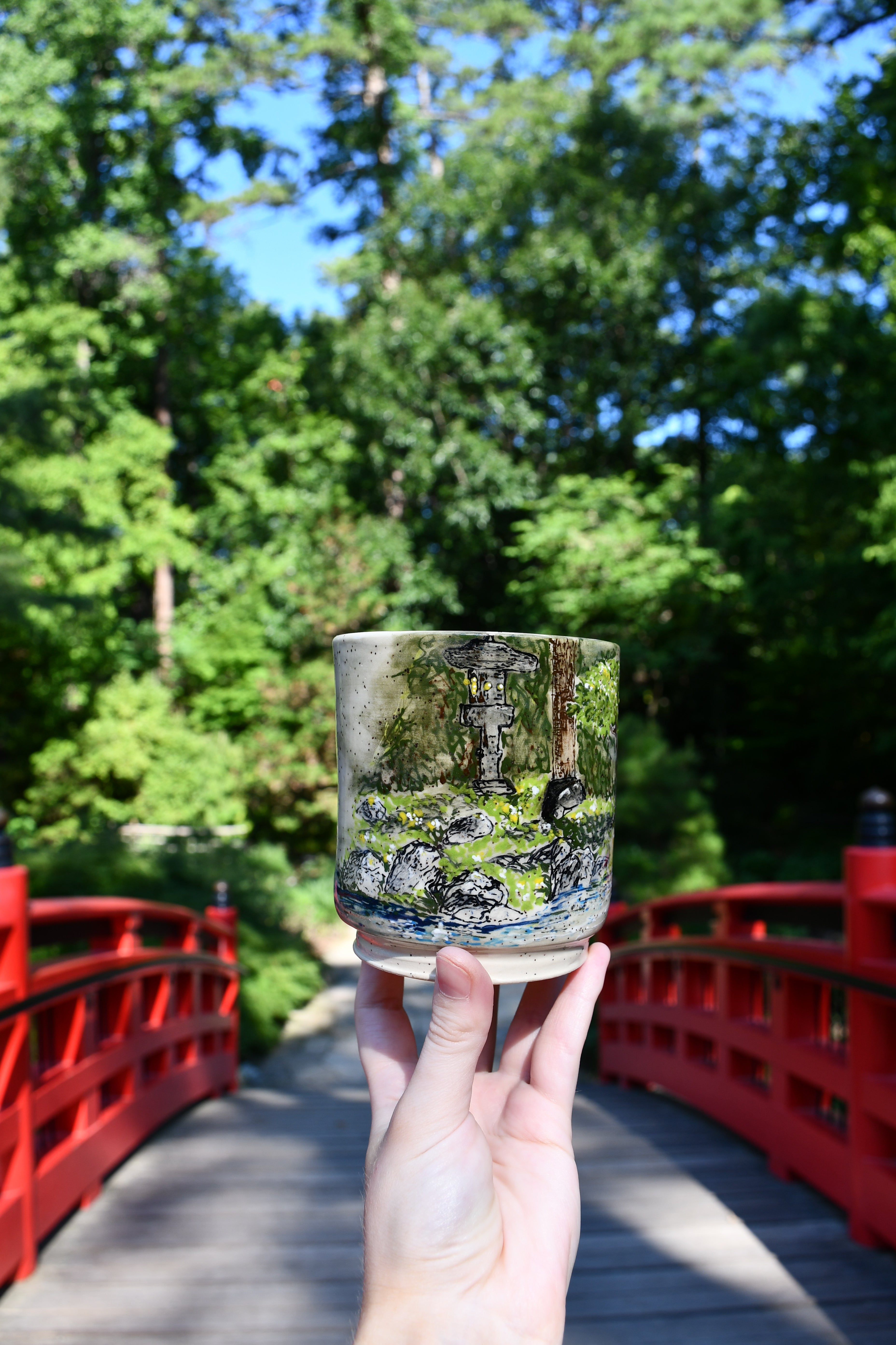 Japanese Garden Scene Cup