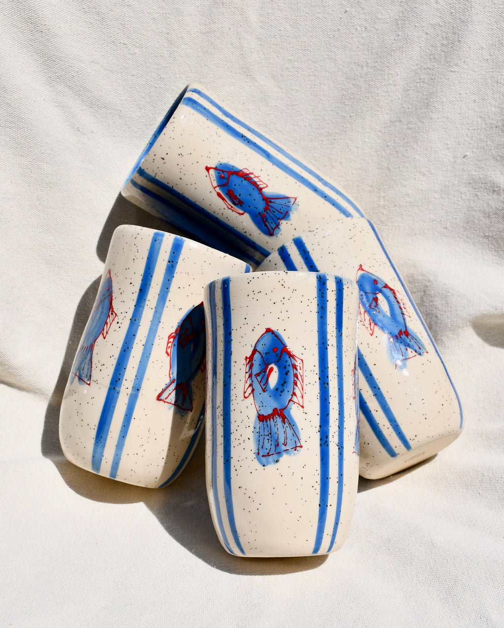Blue Fish Tumbler