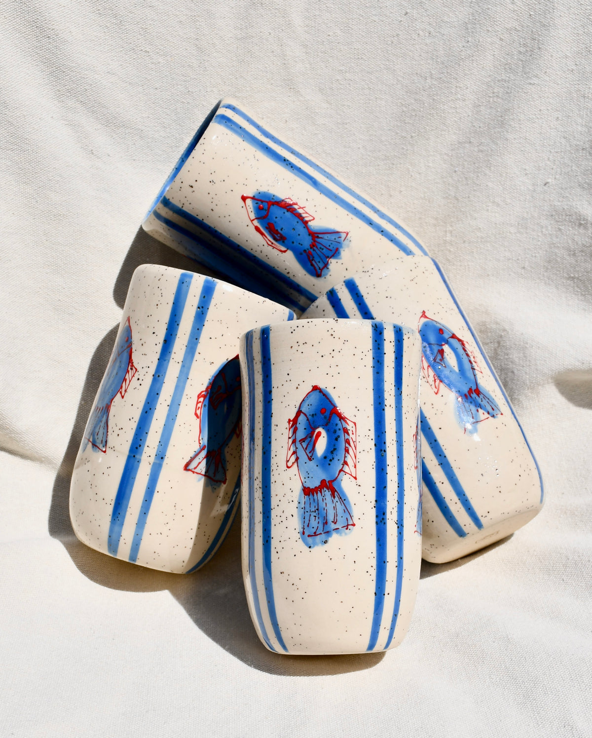 Blue Fish Tumbler