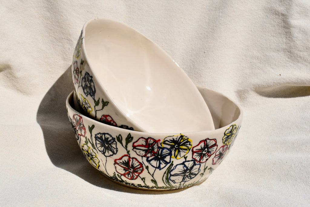 Floral Bowl Set