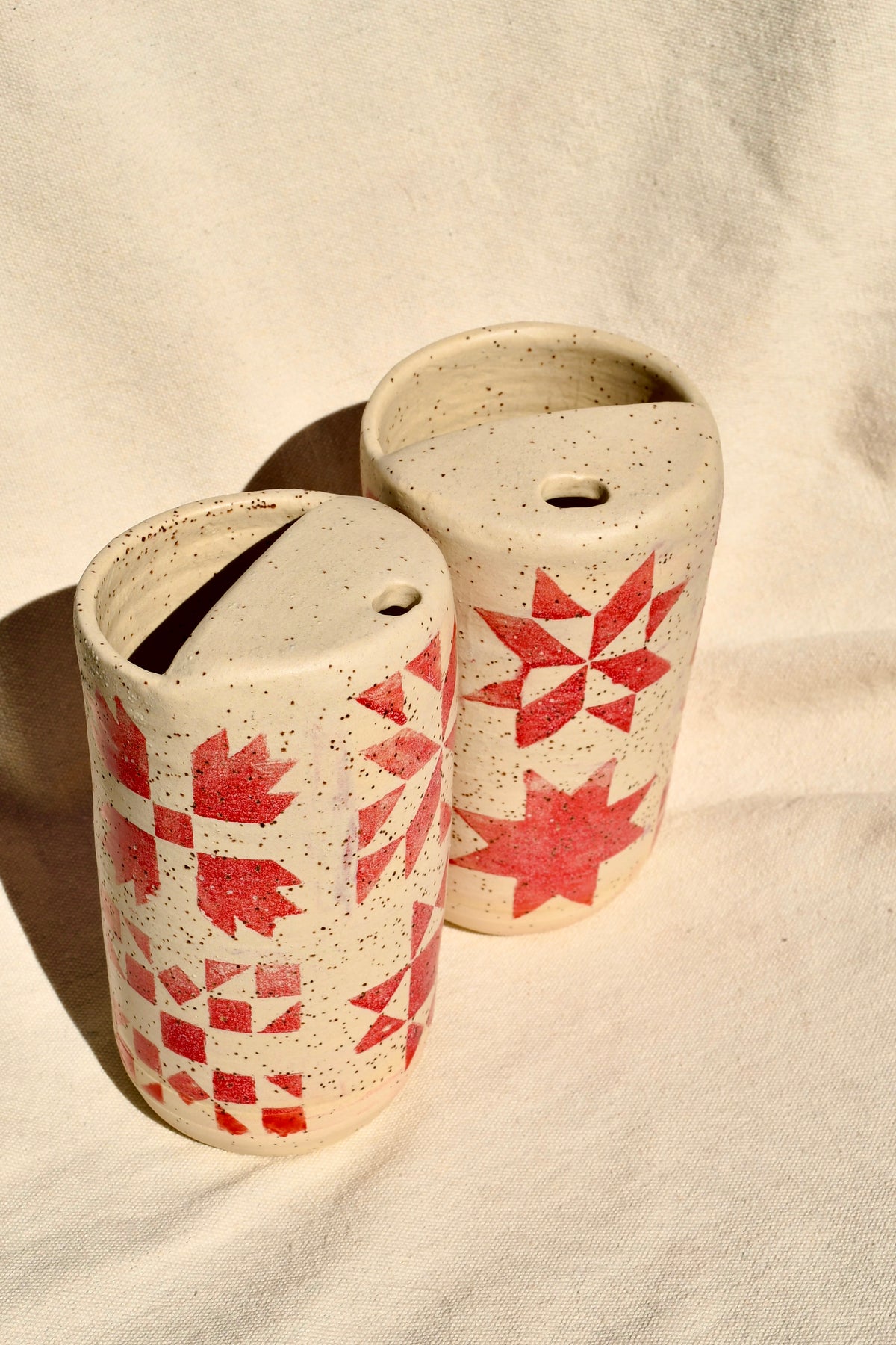 Red Quilt Tumbler