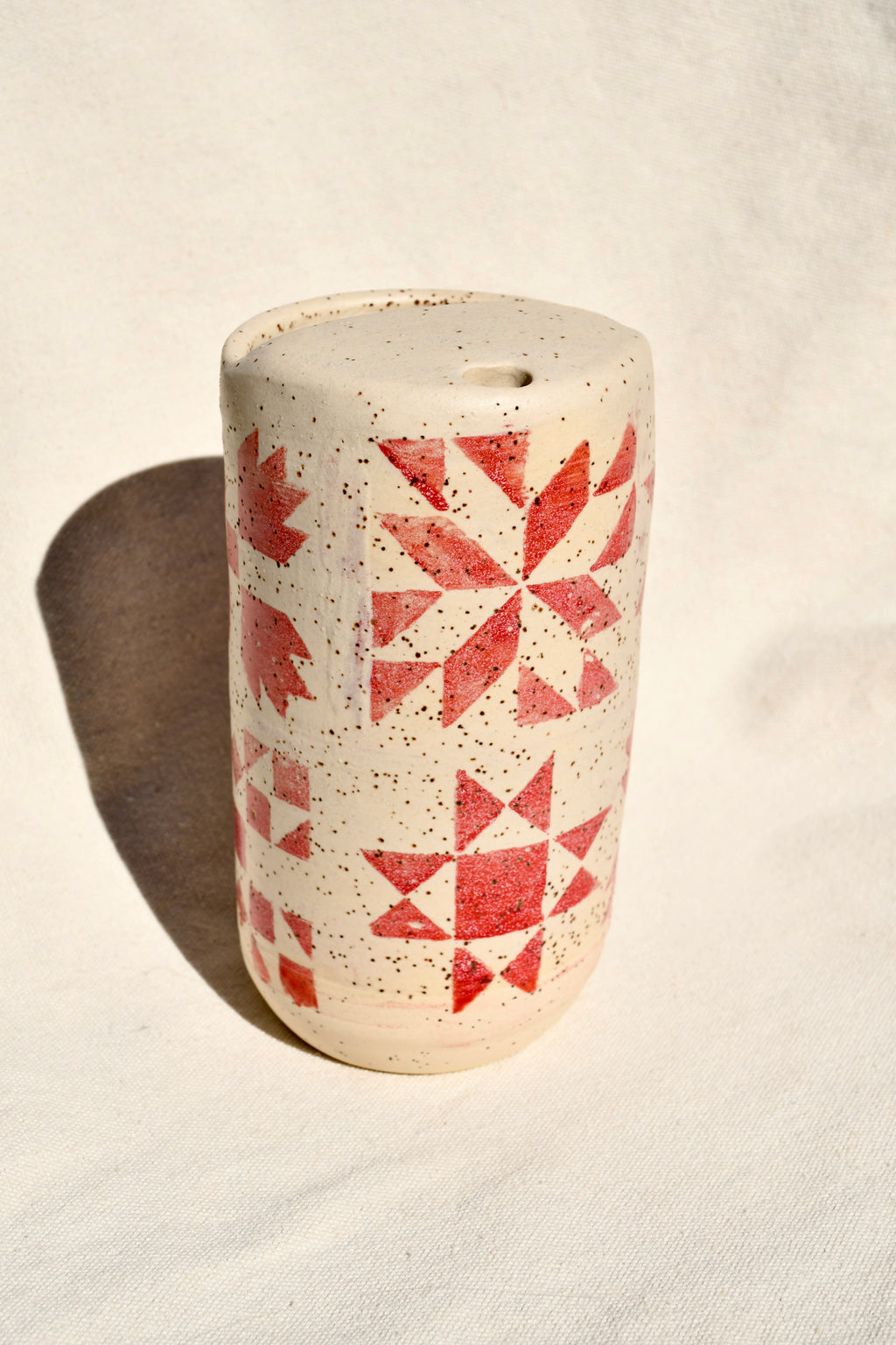 Red Quilt Tumbler